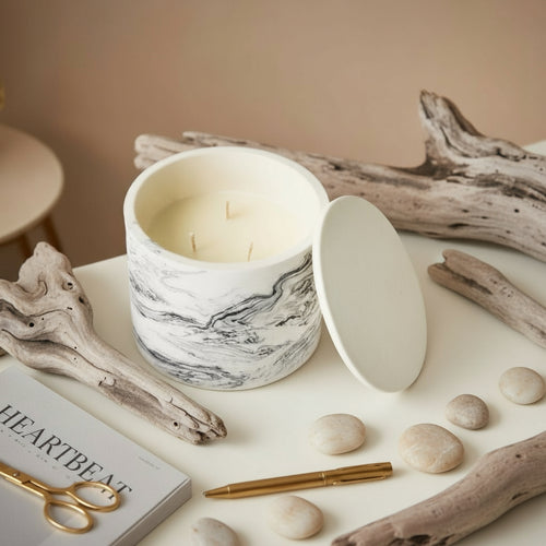 Luxury Fragrance Soy candle - 3 wick handmade container candle 800ml with lid