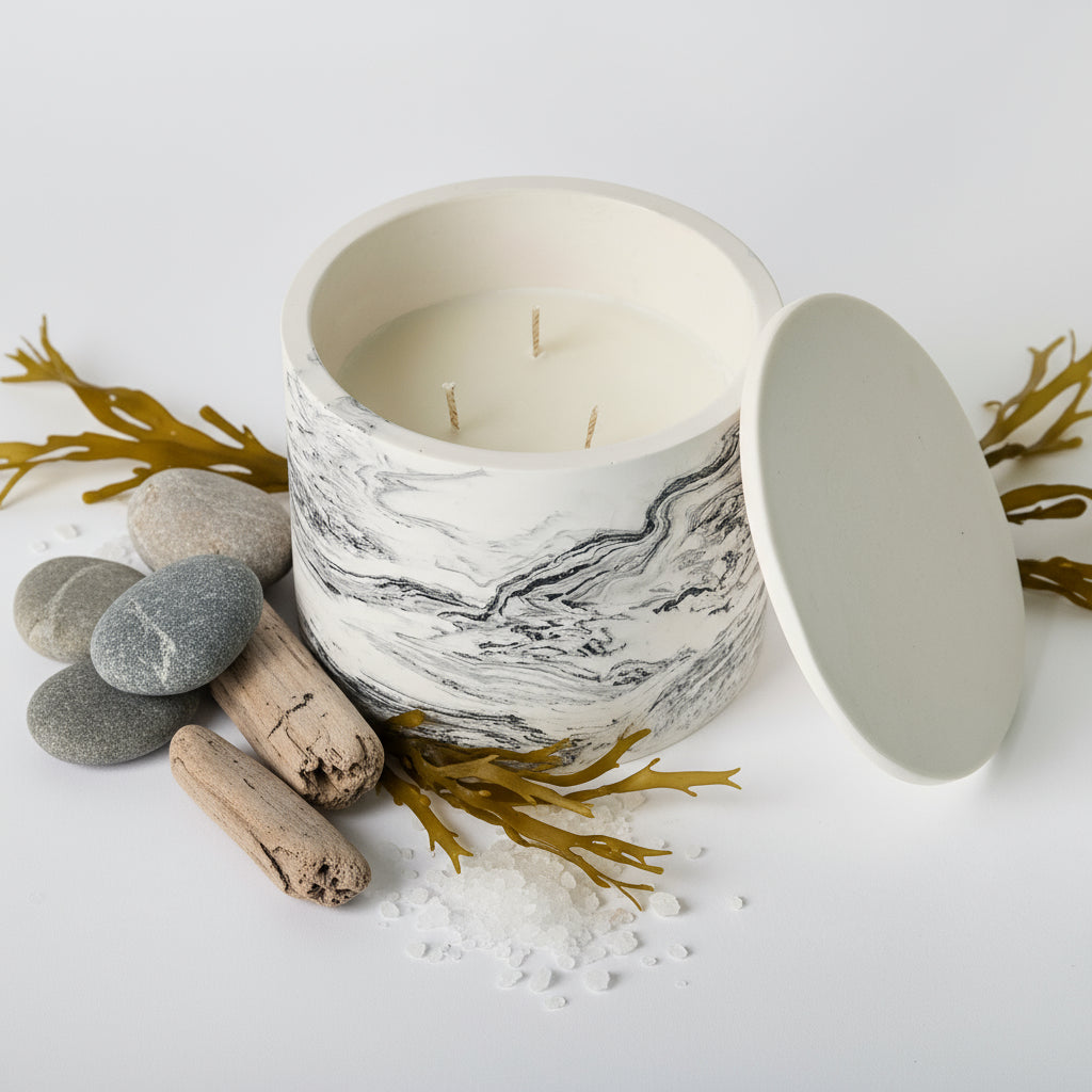 Luxury Fragrance Soy candle - 3 wick handmade container candle 800ml with lid